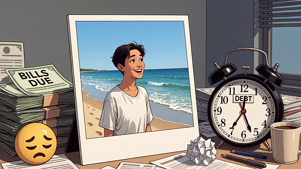 Highlight reel versus behind-the-scenes reality outside the frame